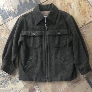 Boys 5 Monkey Wear Dark Green Lined Jacket